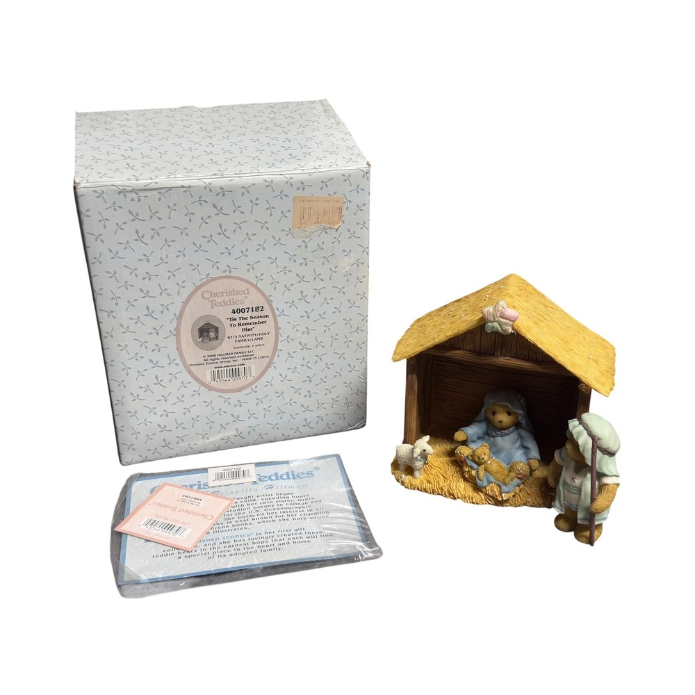 Cherished Teddies Nativity Tis The Season To Remember Him 4007182 Box COA *READ